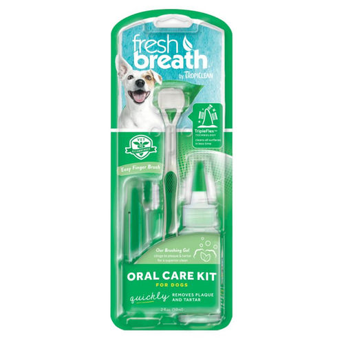 TropiClean Oral Care Kit S Toothbrush and Toothpaste