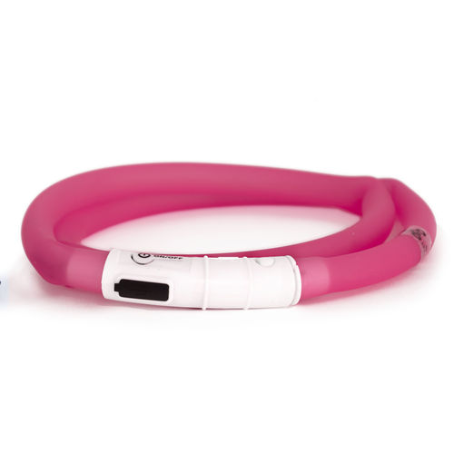 LED Collar Dogman USB rechargeable, Pink