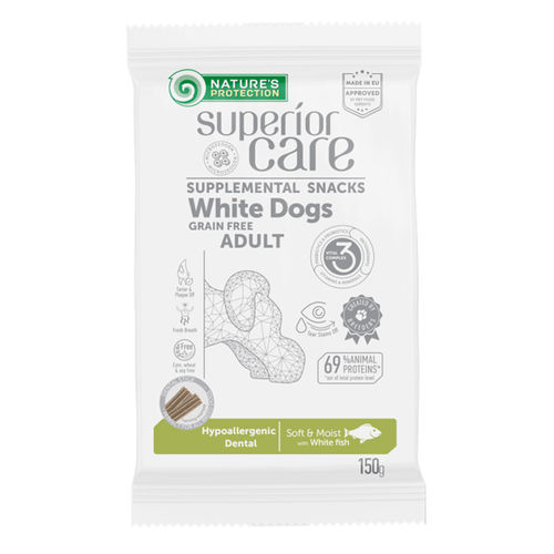 NP Superior Care Hypoallergenic Dental White Dogs