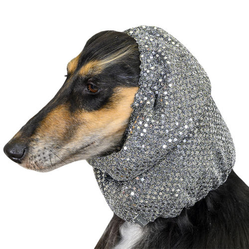 Show Tech Snood Luxe Large Fancy Silver Ear Covers