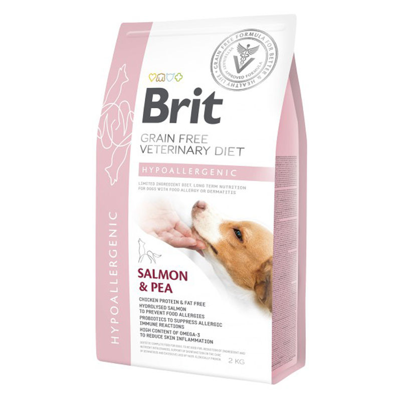 Brit Vet Hypoallergenic Salmon & Pea koiralle 2kg