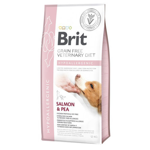 Brit Vet Hypoallergenic Salmon & Pea koiralle 12kg
