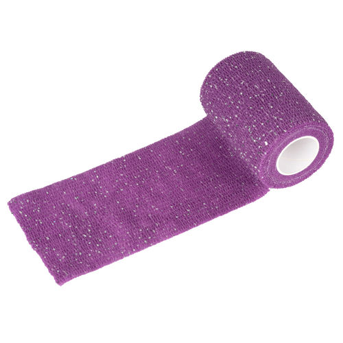 Show Tech Purple Glitter Bandage Itsekiinnittyvä Side