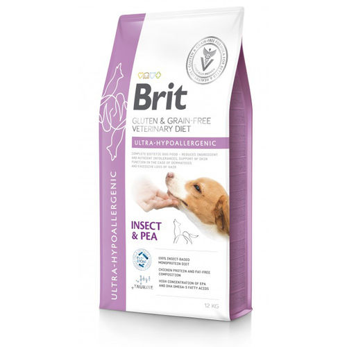 Brit Vet Ultra-hypoallergenic Insect & Pea koiralle 12kg